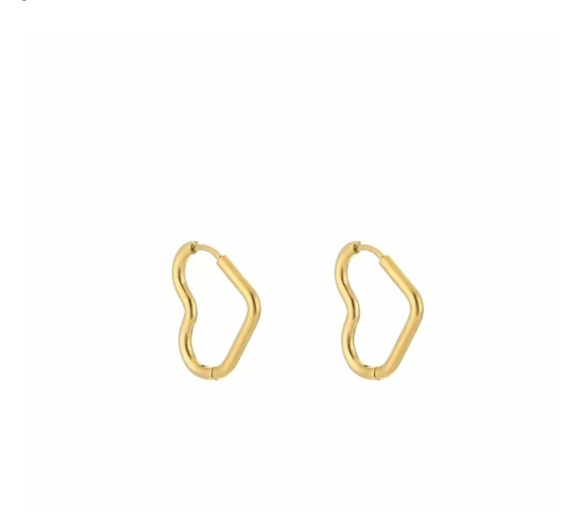 Earring | Heart hoop small g