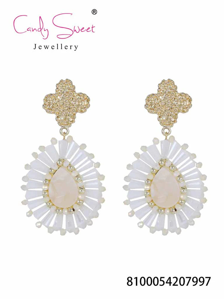 Earring | Statement white