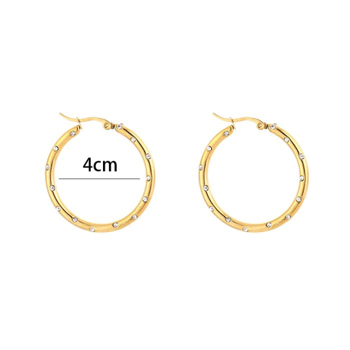 Earring | Hoop diamond 4cm