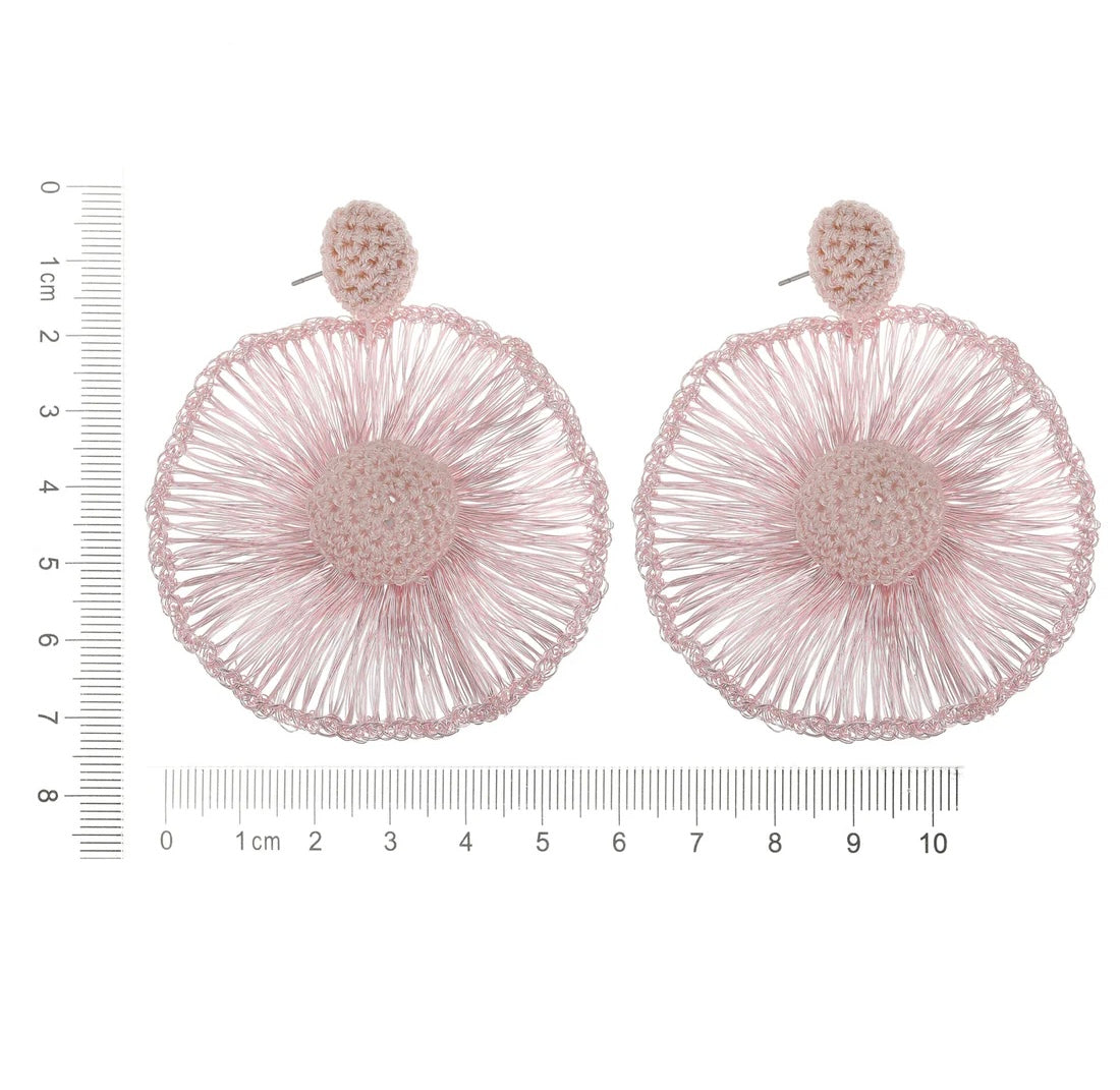 Earring | Statement pink light