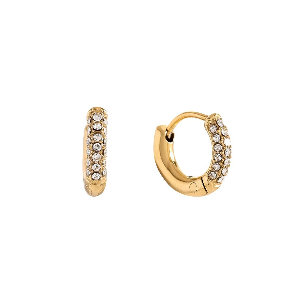 Earring | Diamond hoop midi