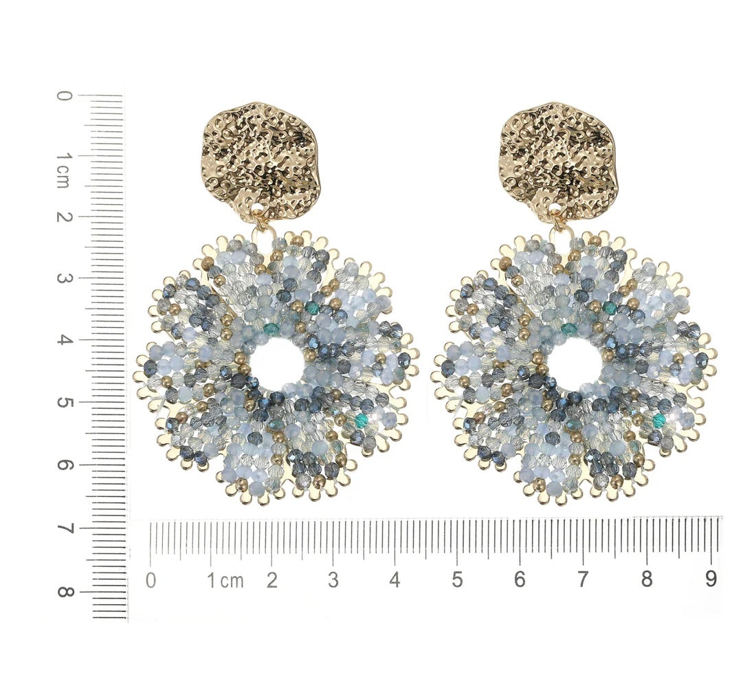 Earring | Statement blue
