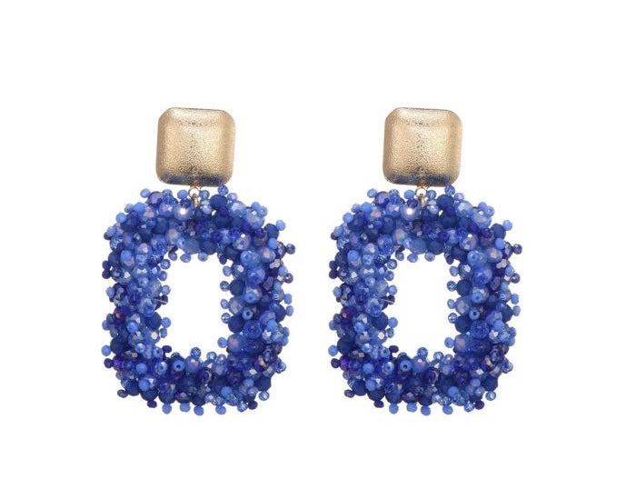 Earring | Statement kobalt