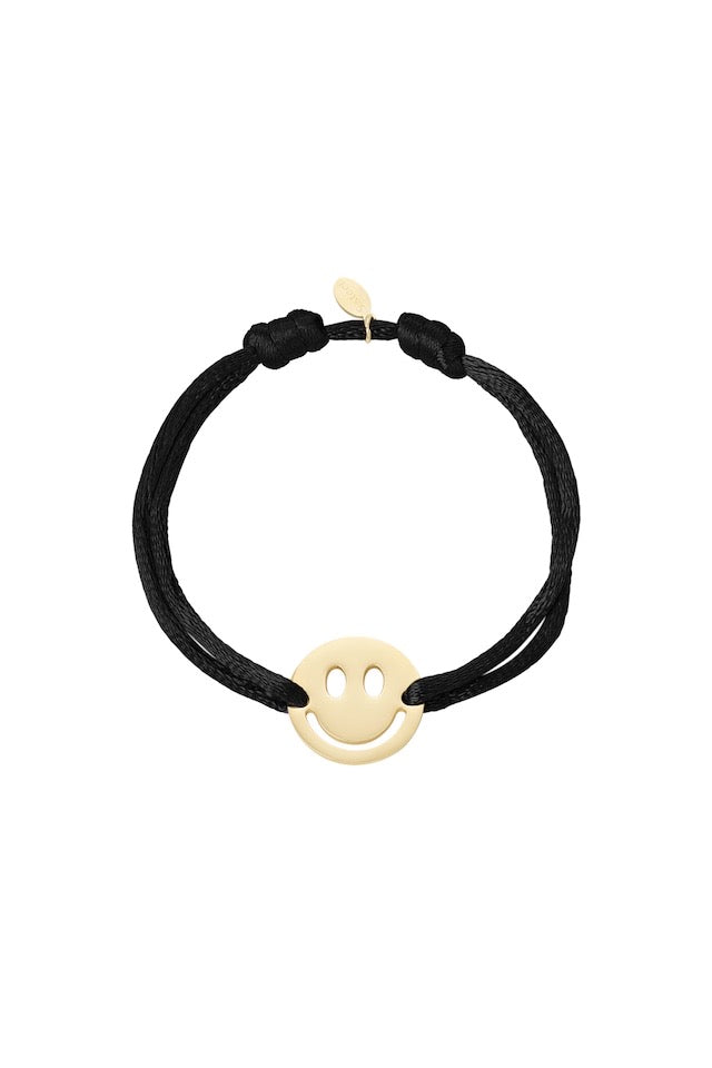 Bracelet | Satin smile black