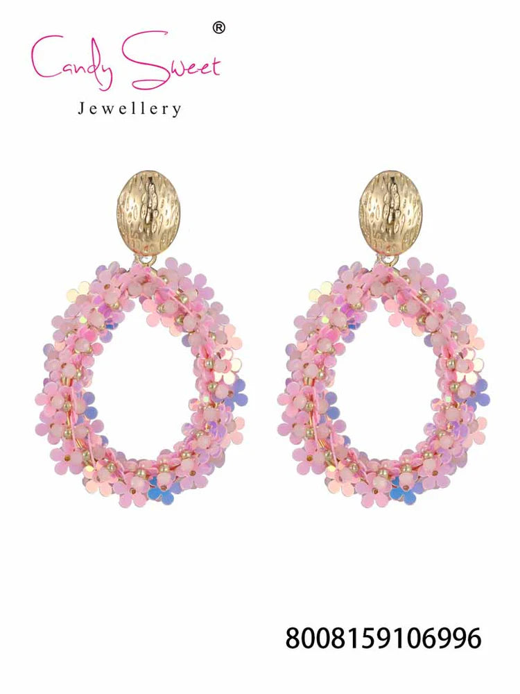 Earring | Statement pink