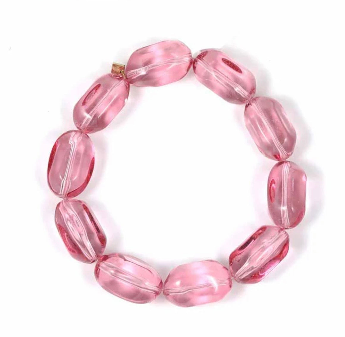 Bracelet | Glass pink