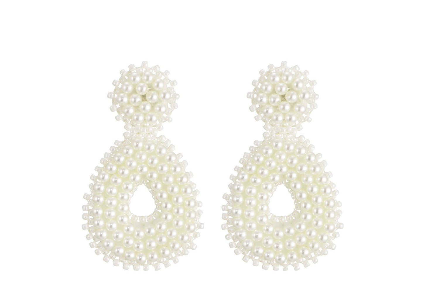 Earring | Statement white