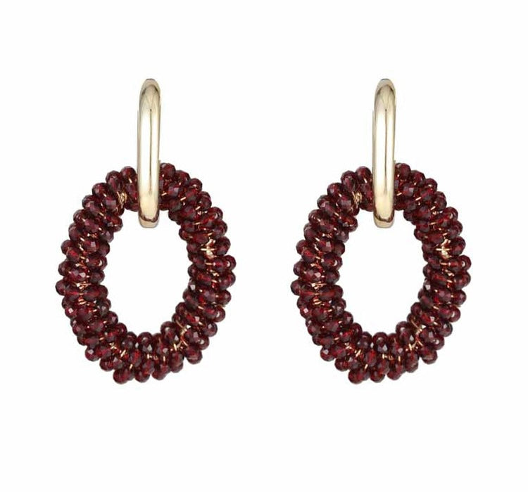 Earring | Statement red