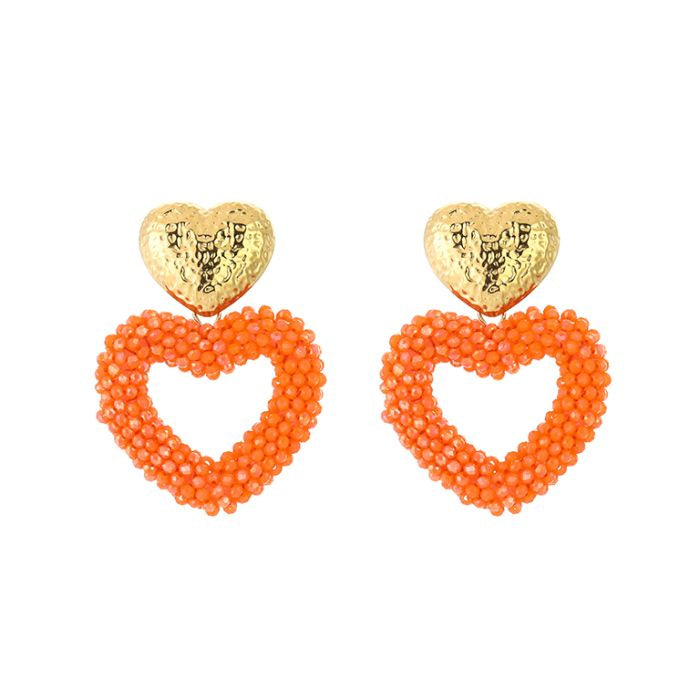 Earring | Statement orange