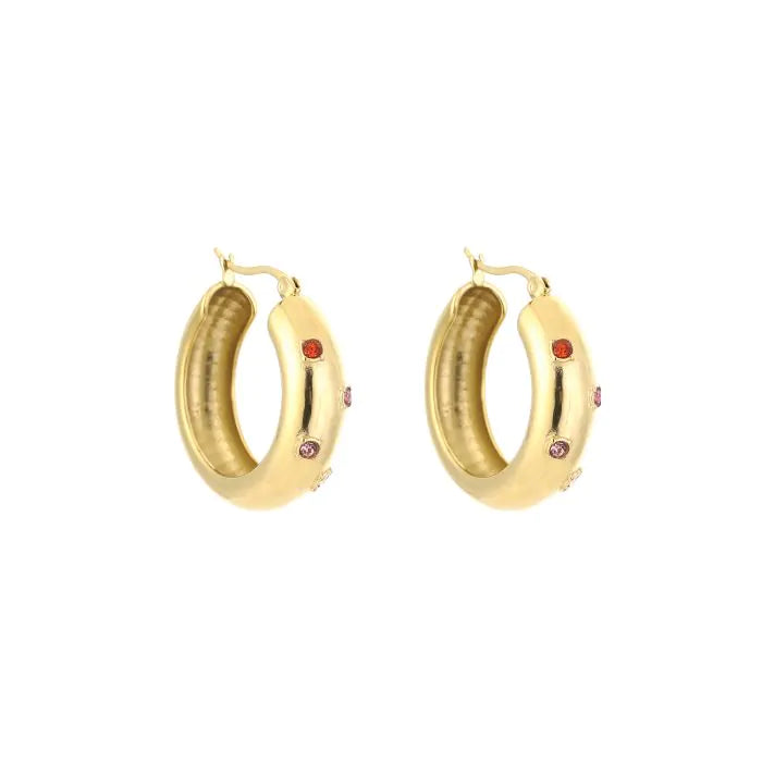 Earring | Hoop multi diamond