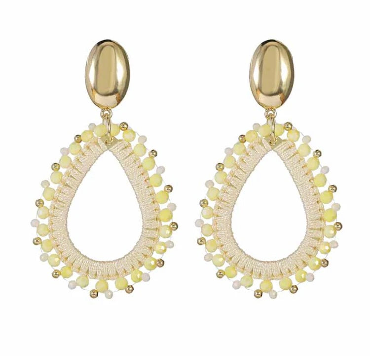 Earring | Statement yellow
