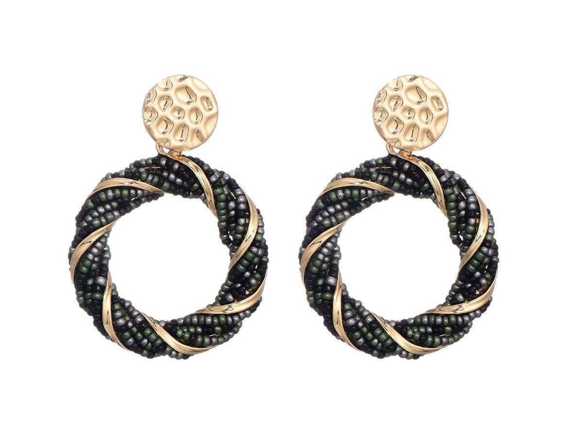 Earring | Statement green