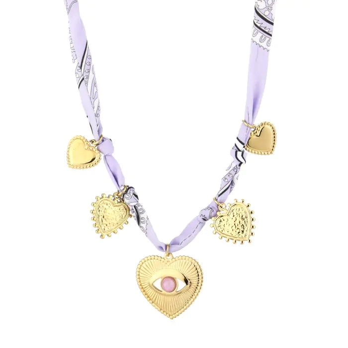 Necklace | statement lila