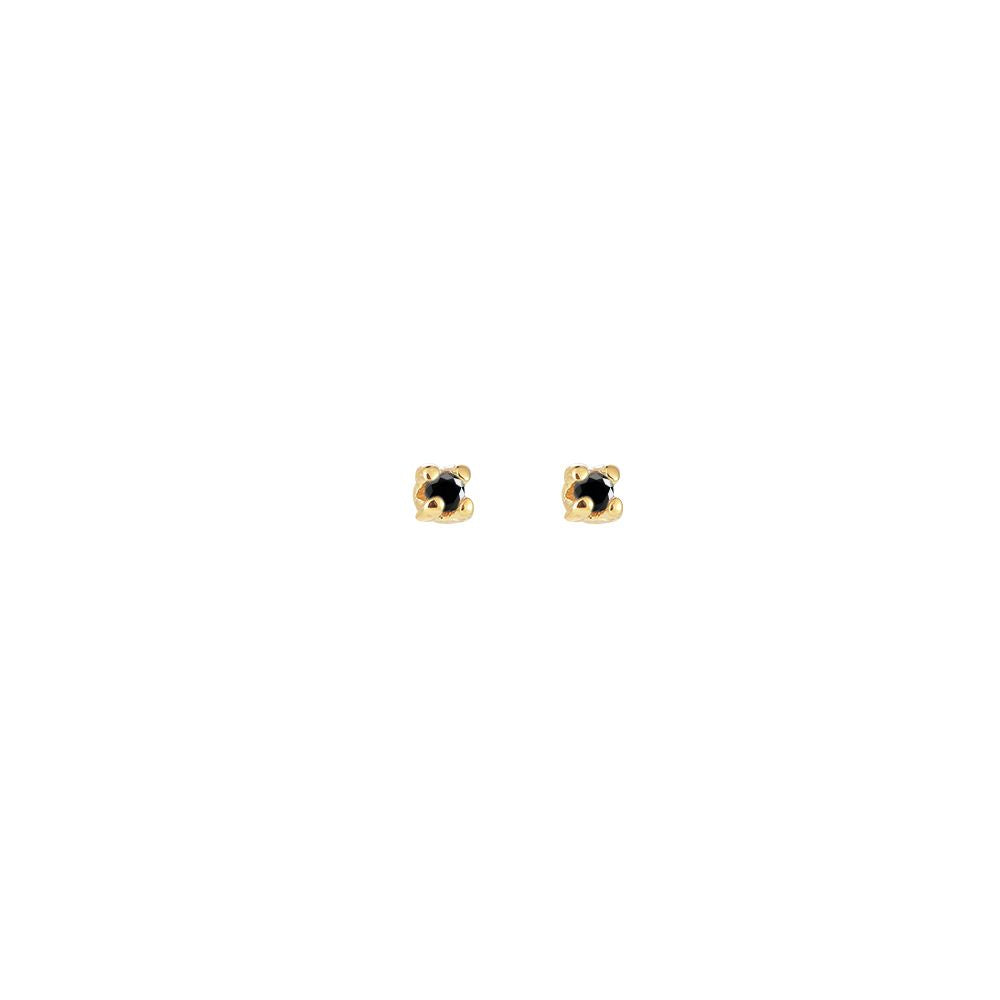 Earring | Tiny dot black
