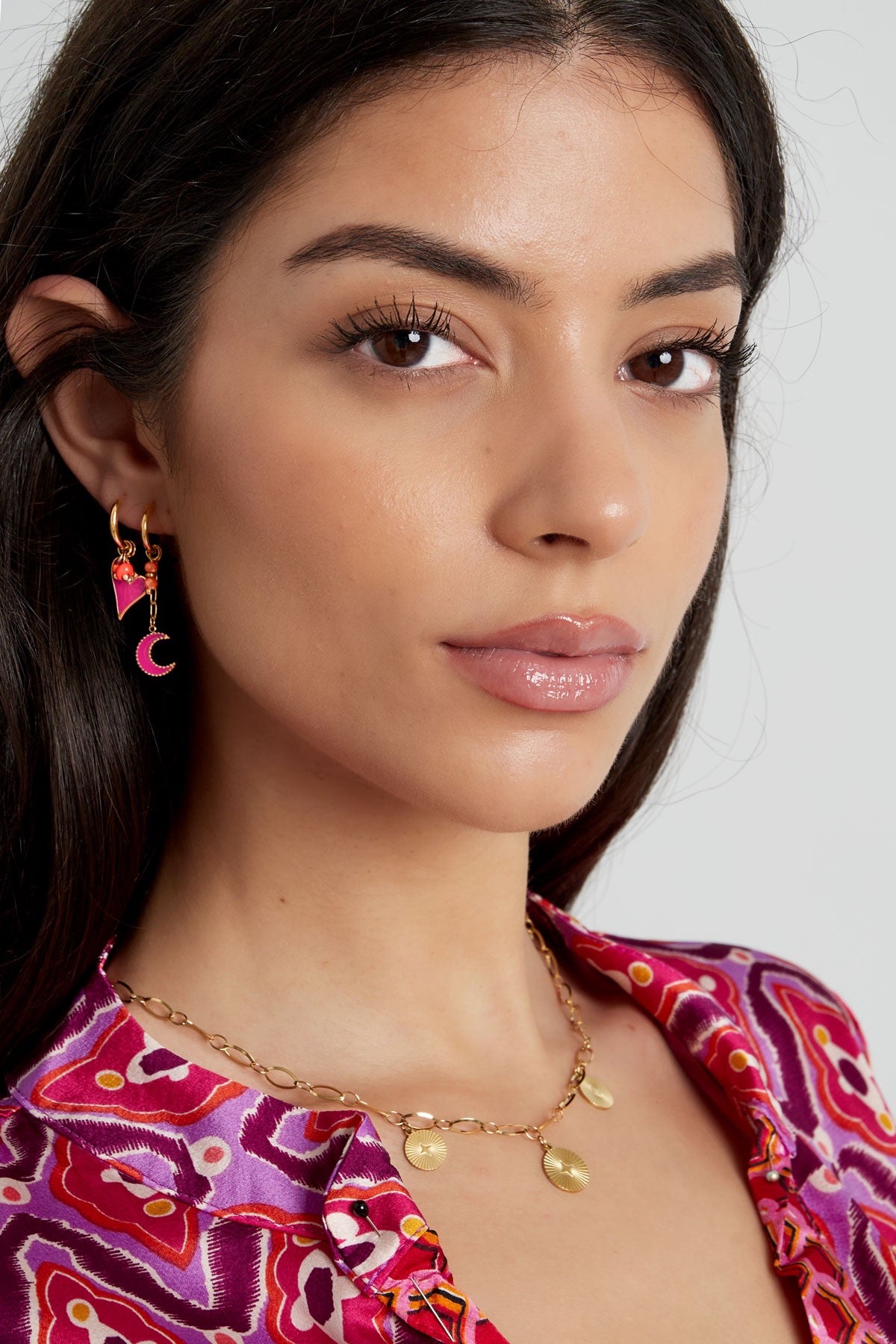 Earring | Purple heart