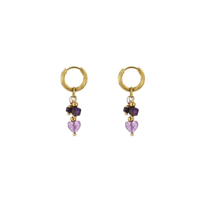 Earring | Multi purple