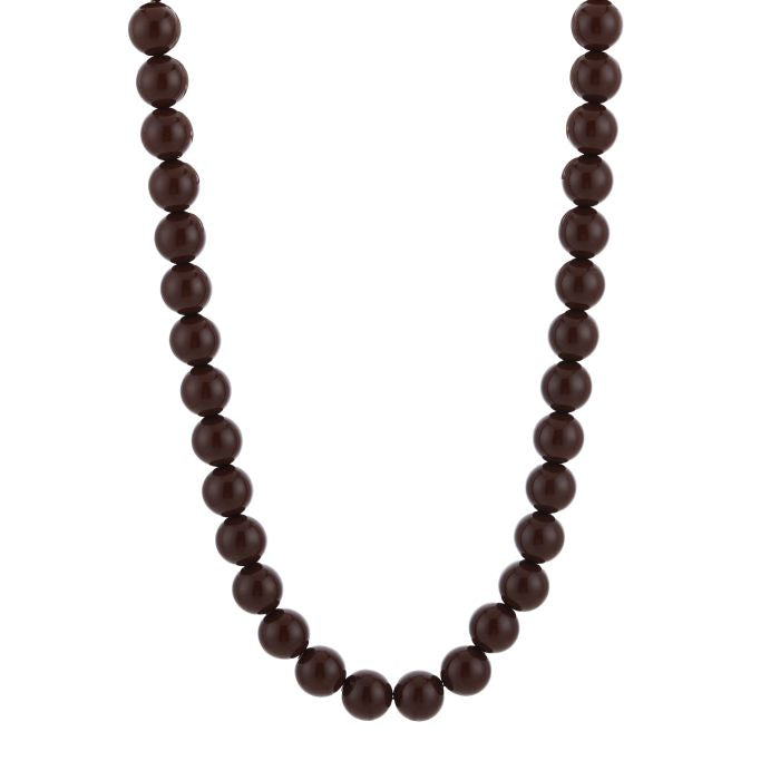 Necklace | Bold kralen Brown