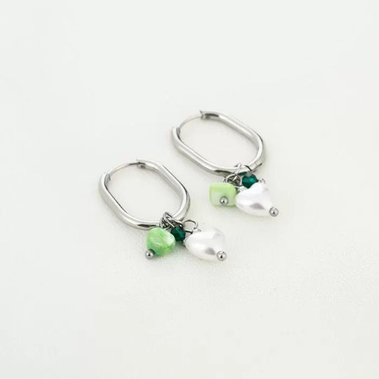 Earring | Pearly Green
