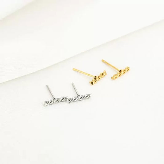 Earring | Barr twist Sil