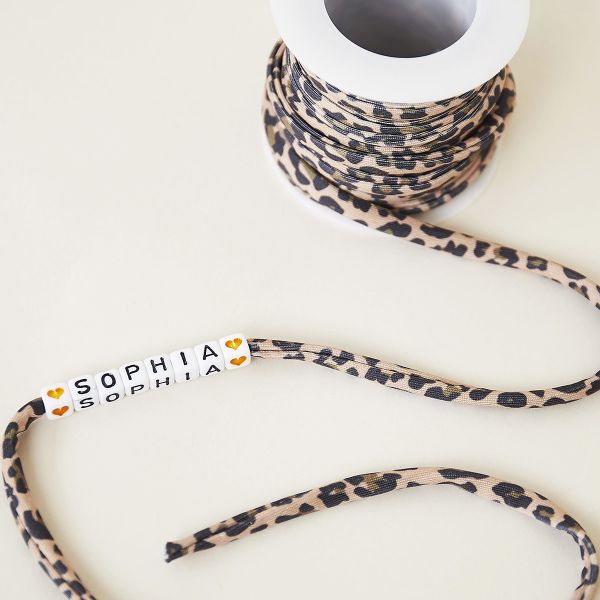 Bracelet | KIDS Panter cube goud gepersonaliseerd