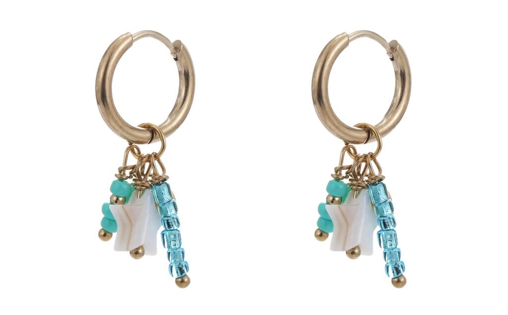 Earring | Colorfull blue star
