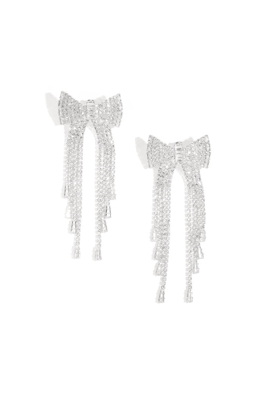 Earring | Shiny bow big