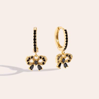 Earring | Bow black