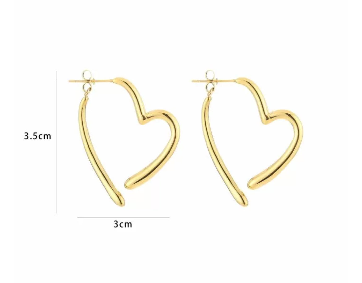 Earring | Back heart