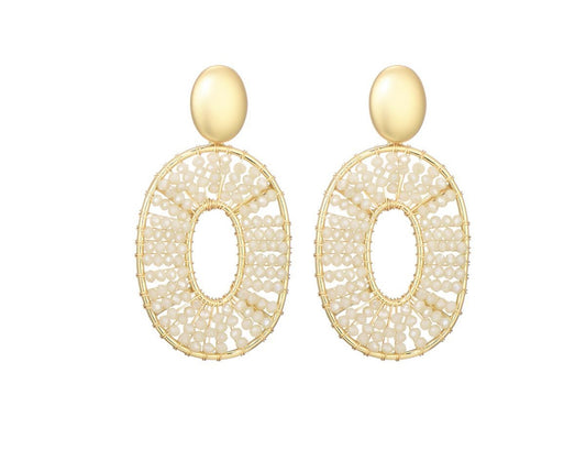 Earring |  Beige kann