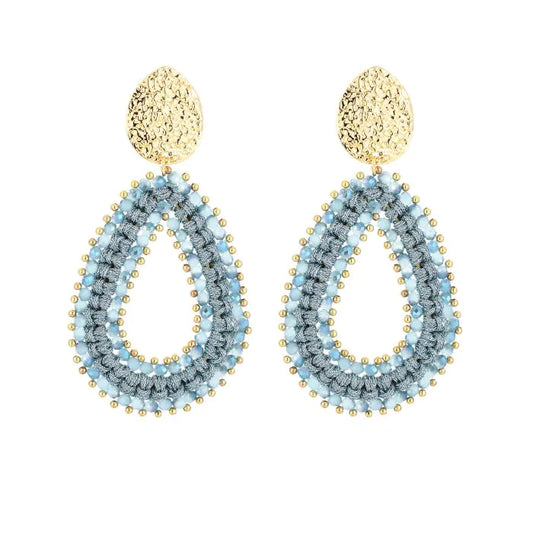 Earring |  Statement sea blue