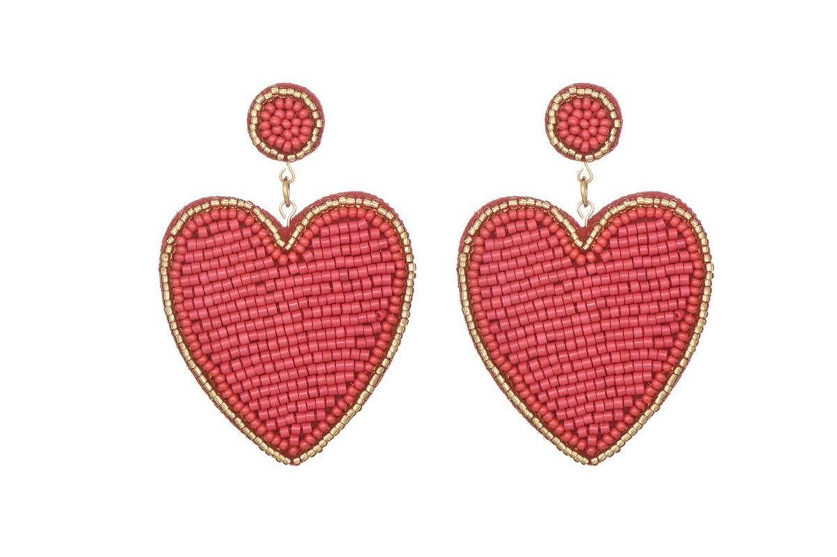 Earring |  Statement red kanni