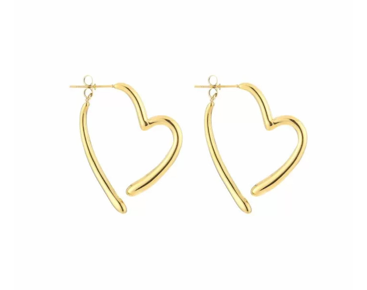 Earring | Back heart