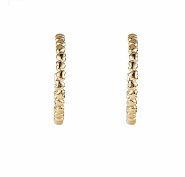 Earring | Hoop Hearts