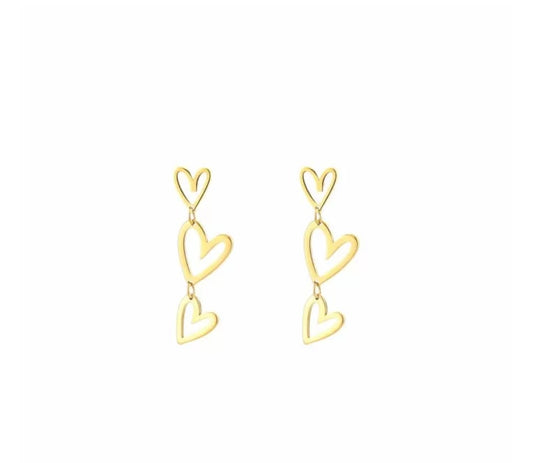 Earring |  Long hearts