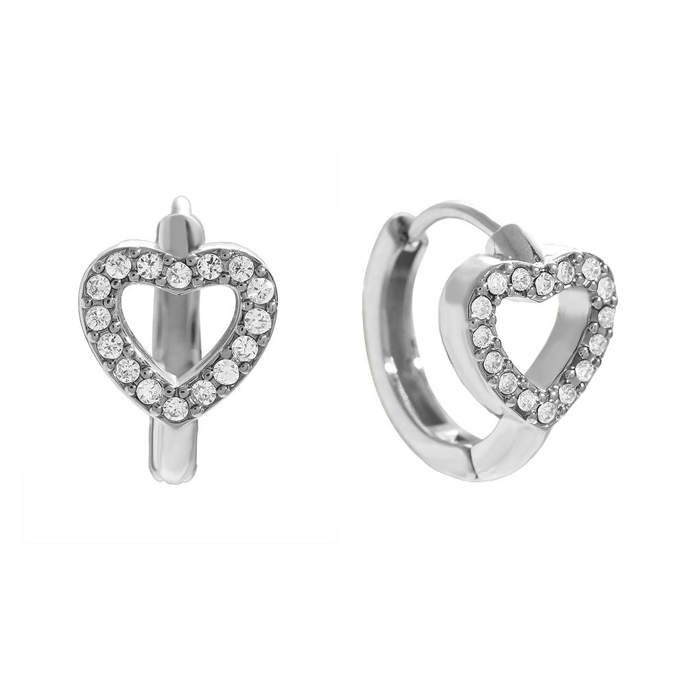 Earring | mini hoop heart s