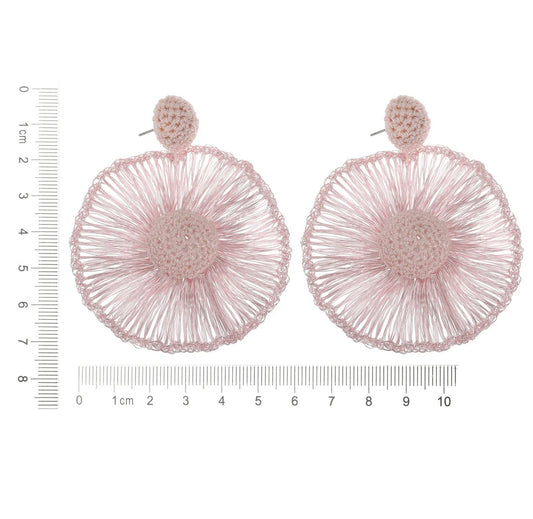 Earring | Statement pink light