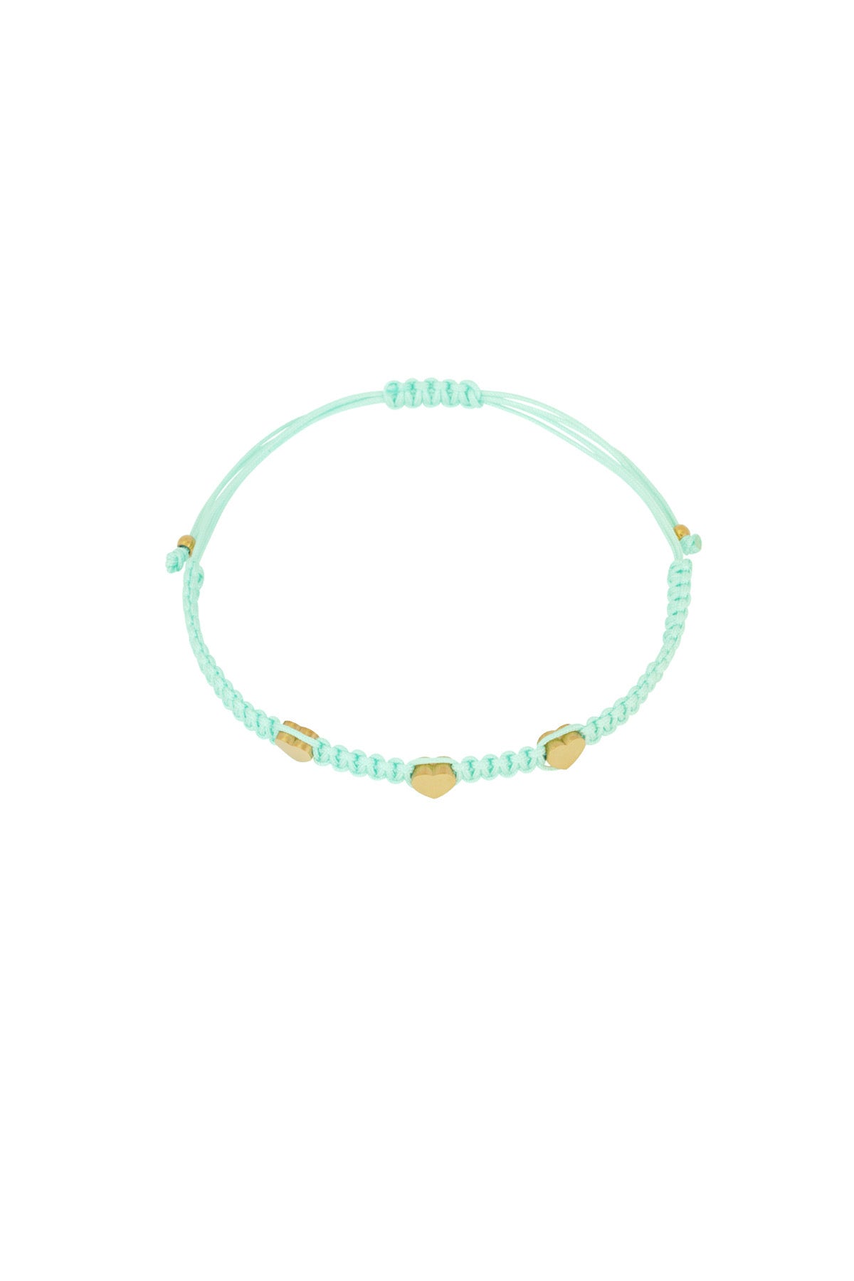 Bracelet | Bandje hart mint