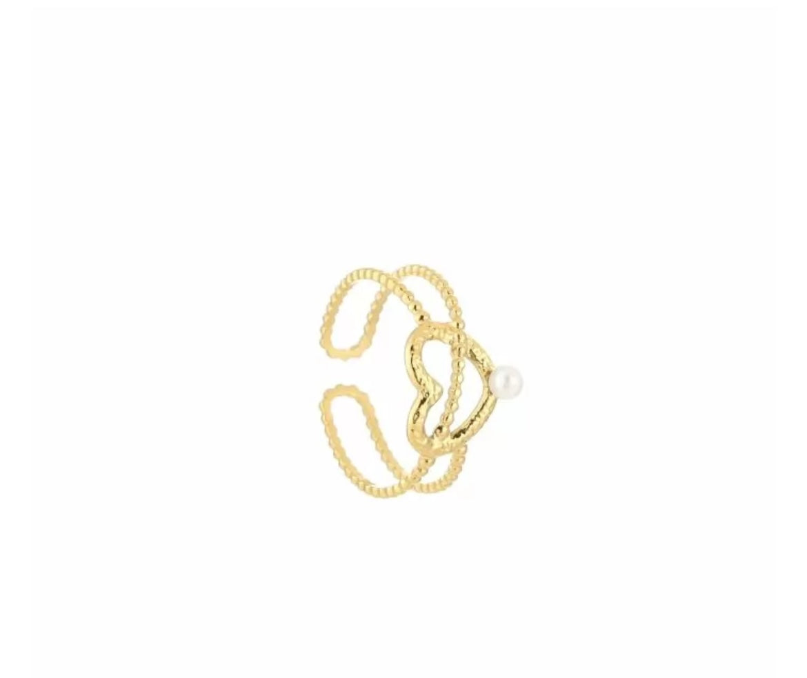 Ring | Swirl pearl g