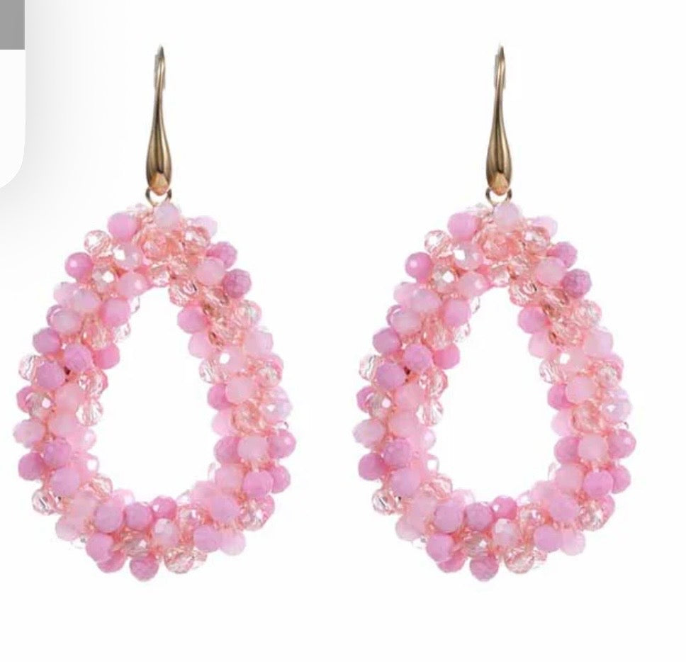Earring | Statement pink