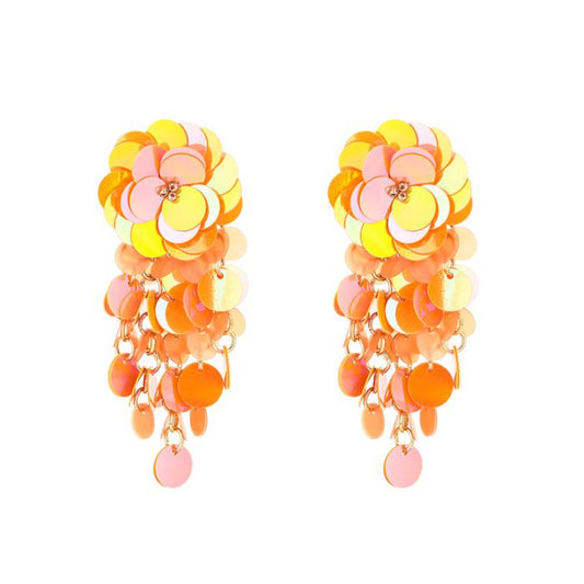 Earring | Statement orange