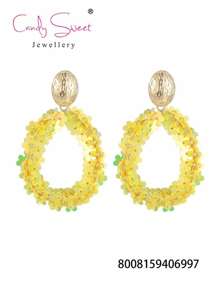 Earring | Statement yellow