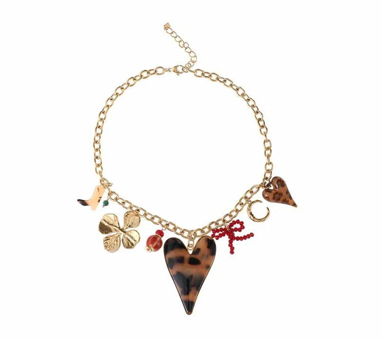 Necklace | Statement panter heart