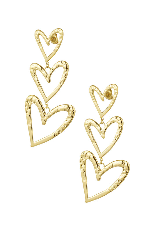 Earring |  Big hearts long