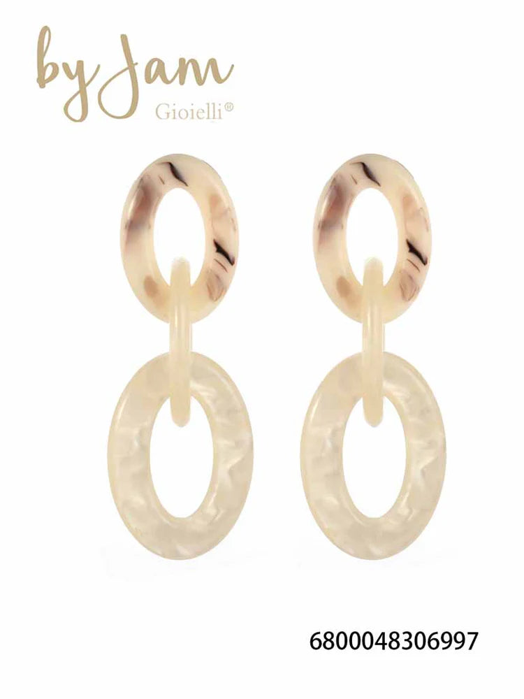 Earring | Statement white