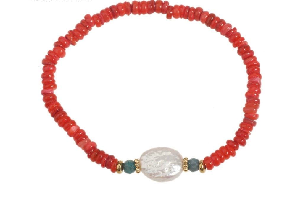 Bracelet | Pearl red