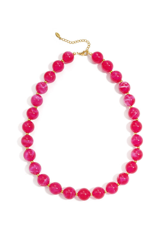 Necklace | Statement red