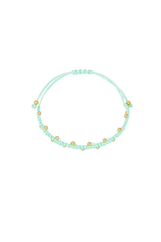 Bracelet | Bandje dots mint