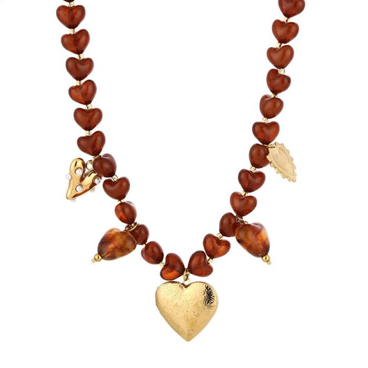 Necklace | Statement foto heart