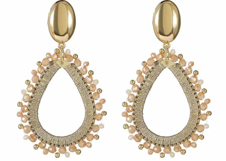 Earring | Statement taupe