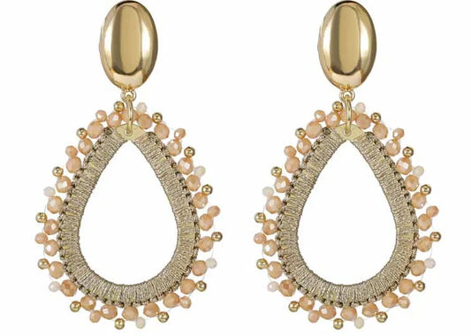Earring | Statement taupe